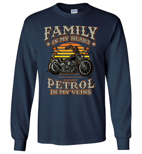 FAMILY IN MY HEART PETROL IN MY VEINS