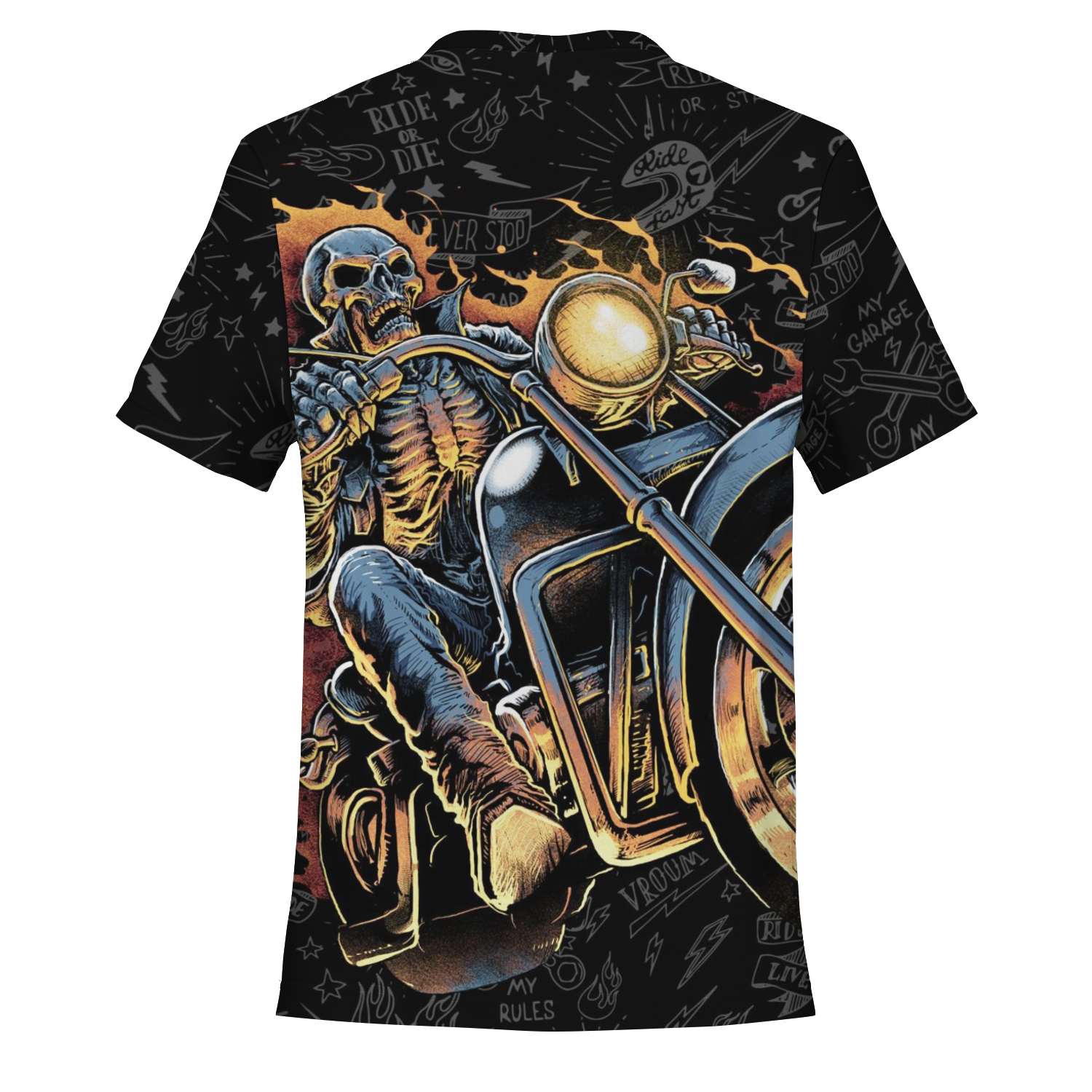 "HELLRIDER" BIKER 3D T-SHIRT