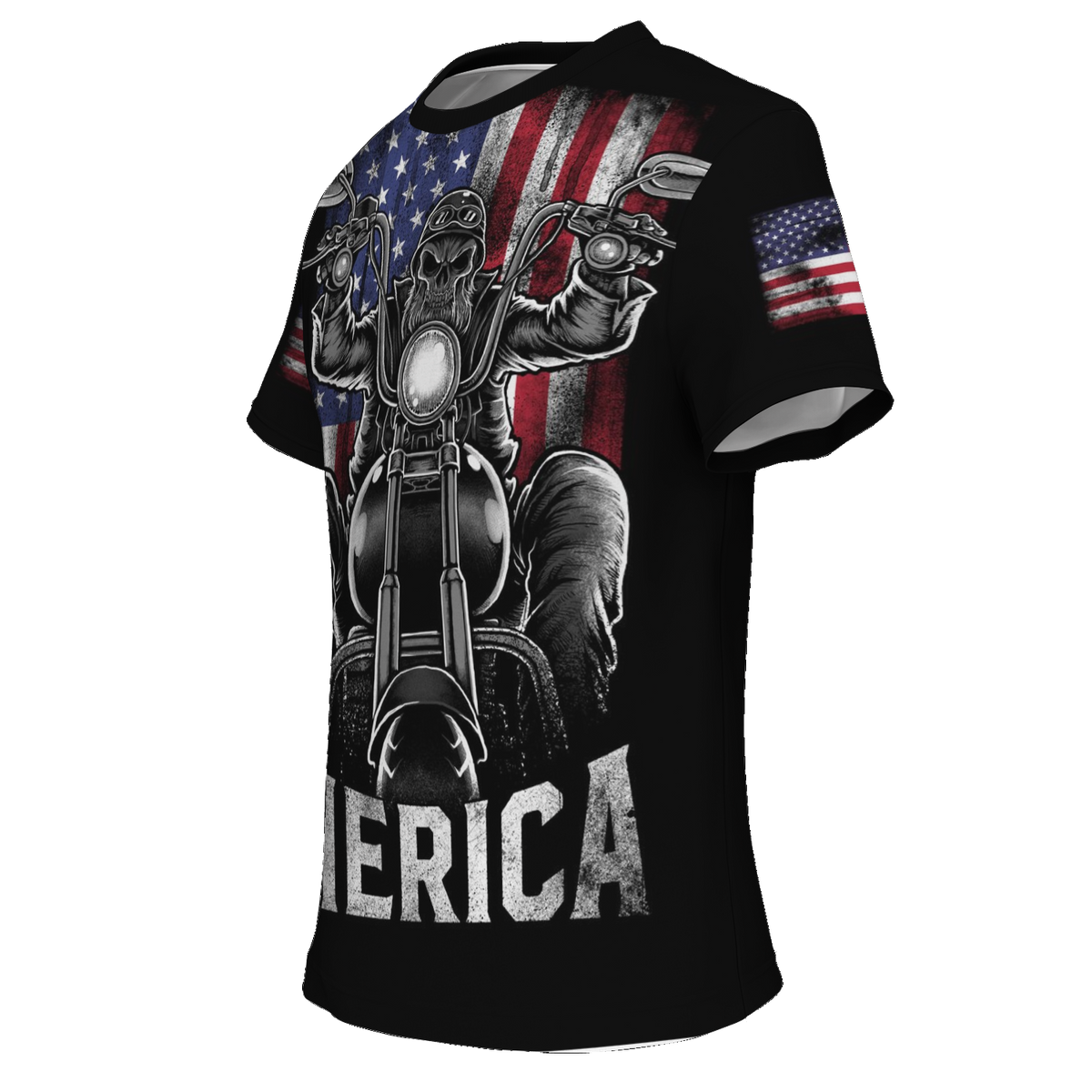 'MERICA 3D BIKER T-SHIRT