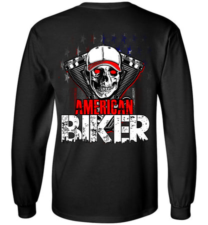 AMERICAN BIKER BACK PRINT