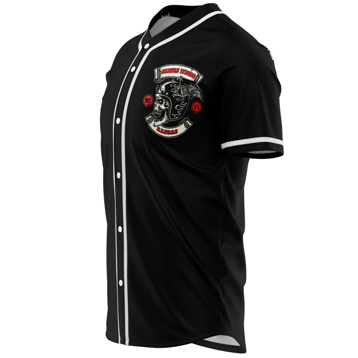 MOTORCYCLE CLUB JERSEY BLACK