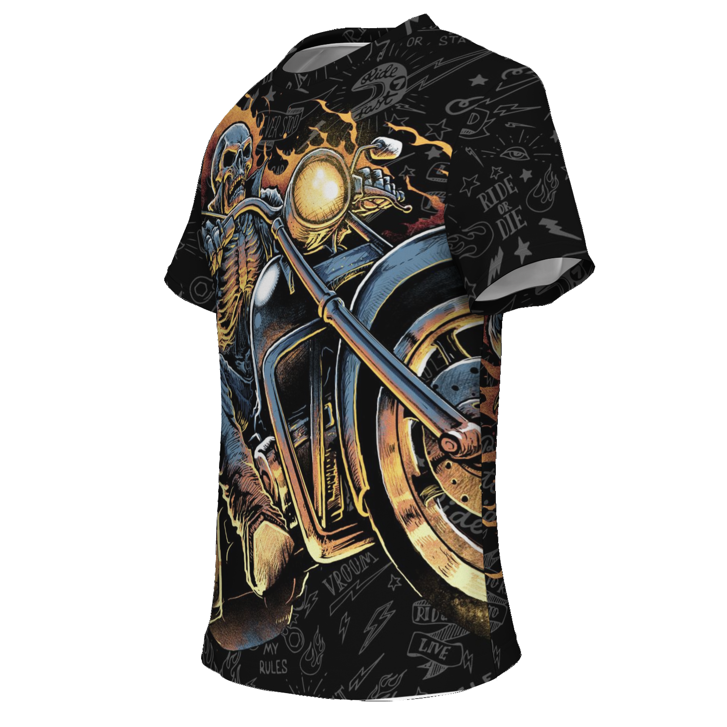 "HELLRIDER" BIKER 3D T-SHIRT