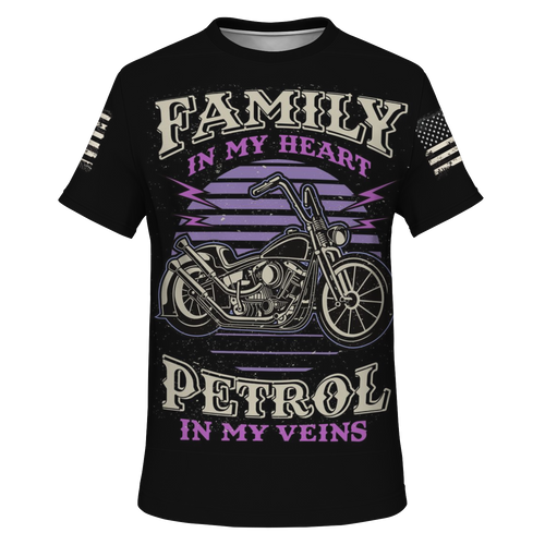 "BIKER DAD" 3D BIKER T-SHIRT