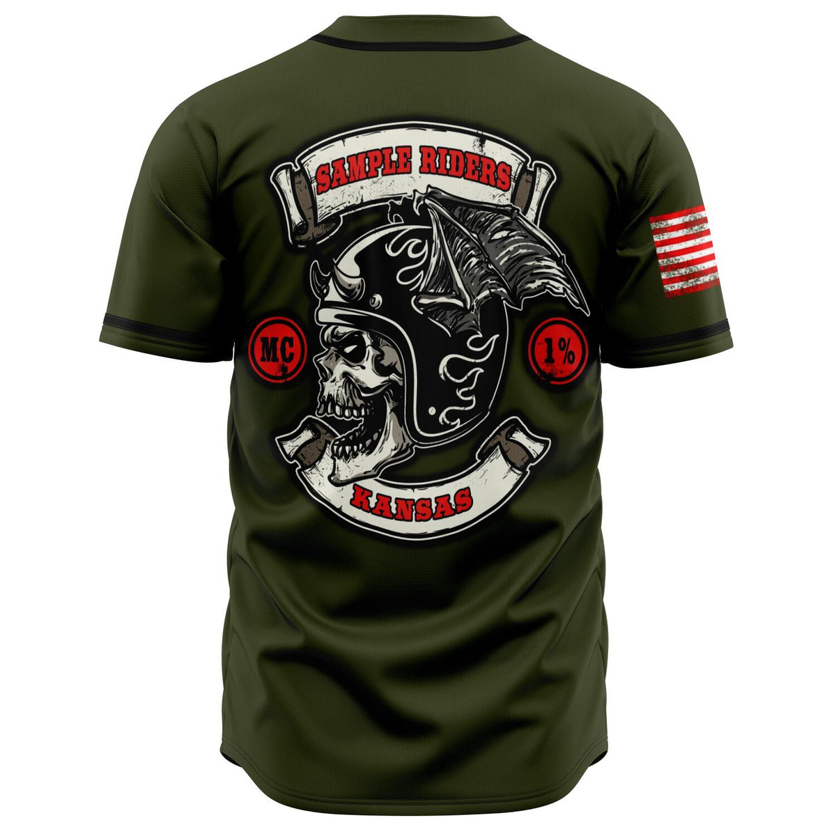 MOTORCYCLE CLUB JERSEY GREEN