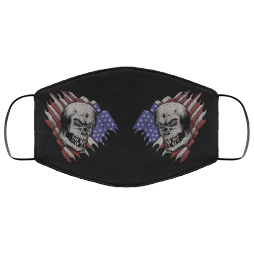 Raging Skull Face Cover