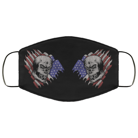 Raging Skull Face Cover