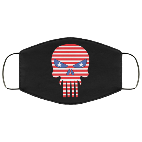 Punisher US-Flag 2 Face Cover