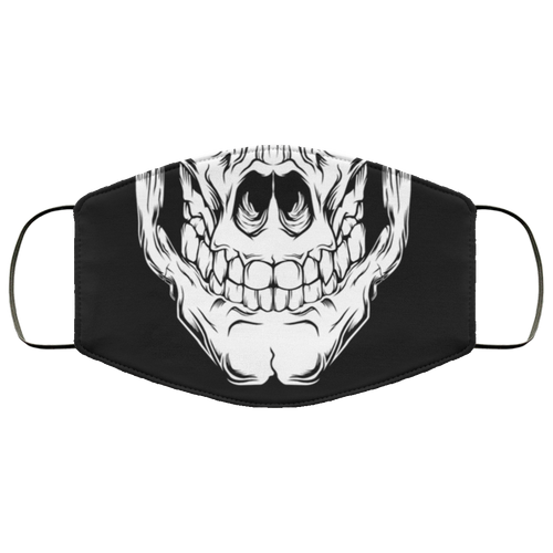 White Skull Face Cover