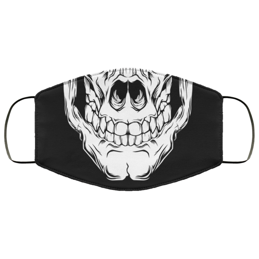 White Skull Face Cover