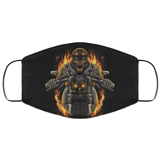 Burning Biker Face Cover