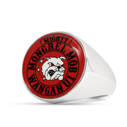 Mighty MM Signet Ring Red