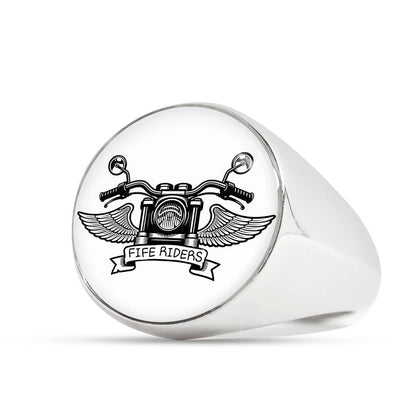 Fife Riders Signet Ring White