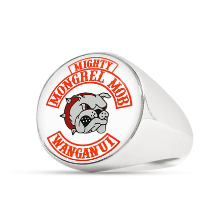 Mighty MM Signet Ring White