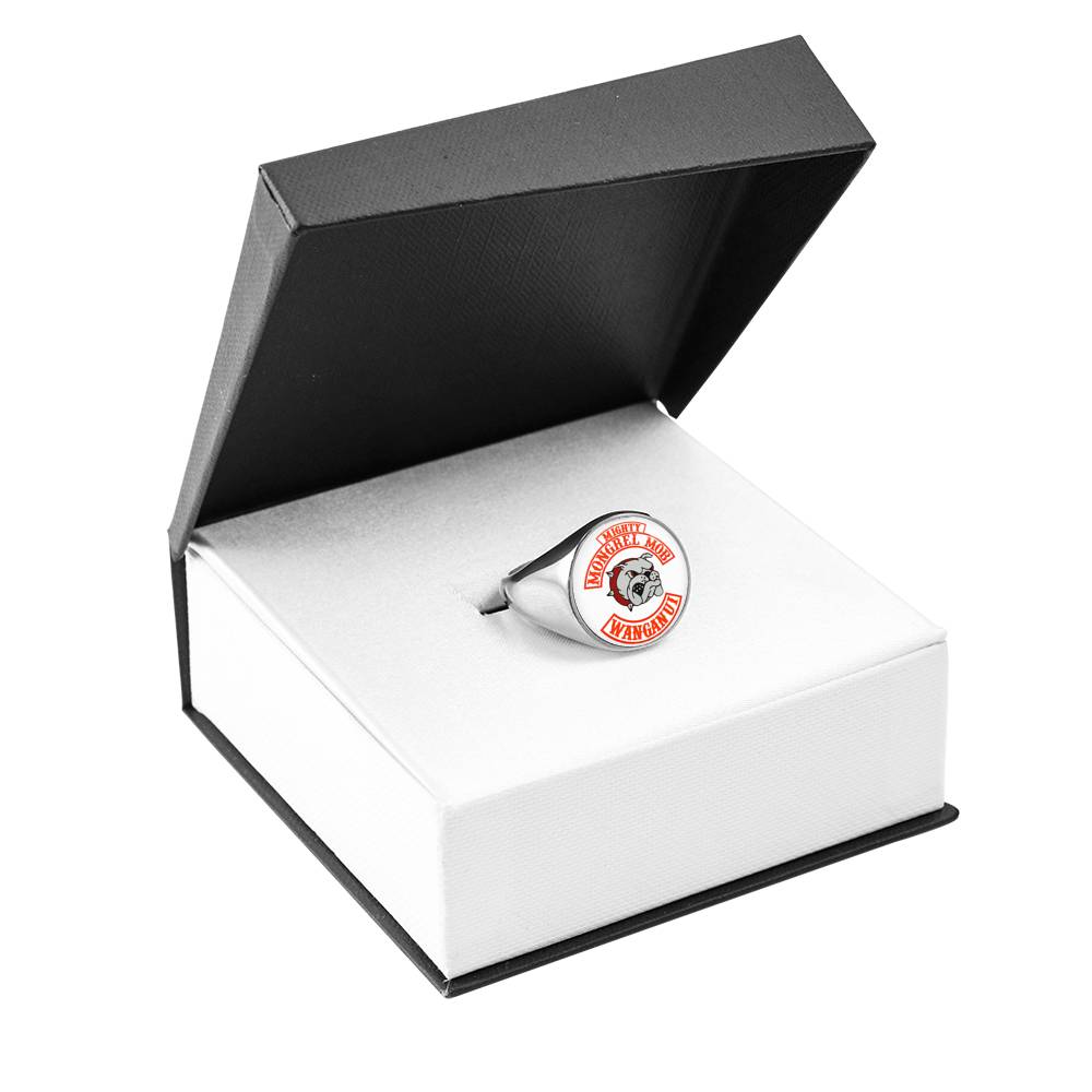 Mighty MM Signet Ring White