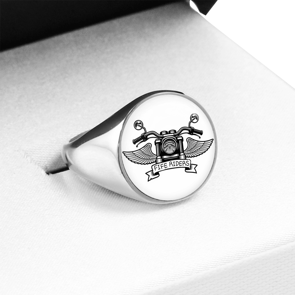 Fife Riders Signet Ring White