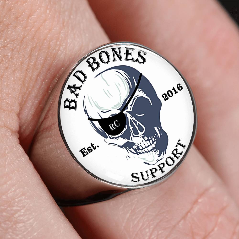 Bad Bones RC Support Signet Ring