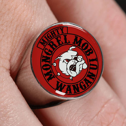 Mighty MM Signet Ring Red