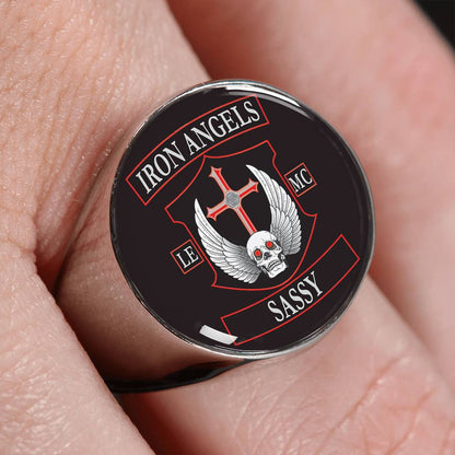 IRON ANGELS SASSY SIGNET RING