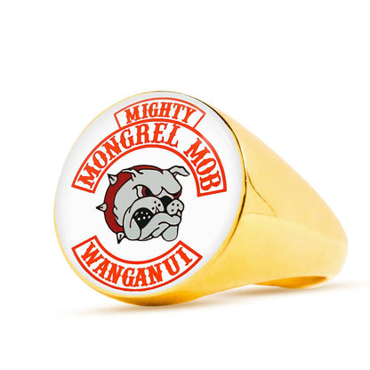 Mighty MM Signet Ring White