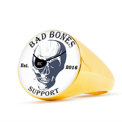 Bad Bones RC Support Signet Ring