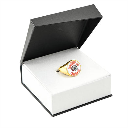 Mighty MM Signet Ring White
