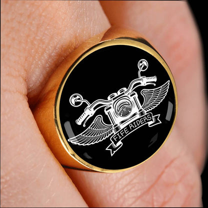 Fife Riders Signet Ring Black