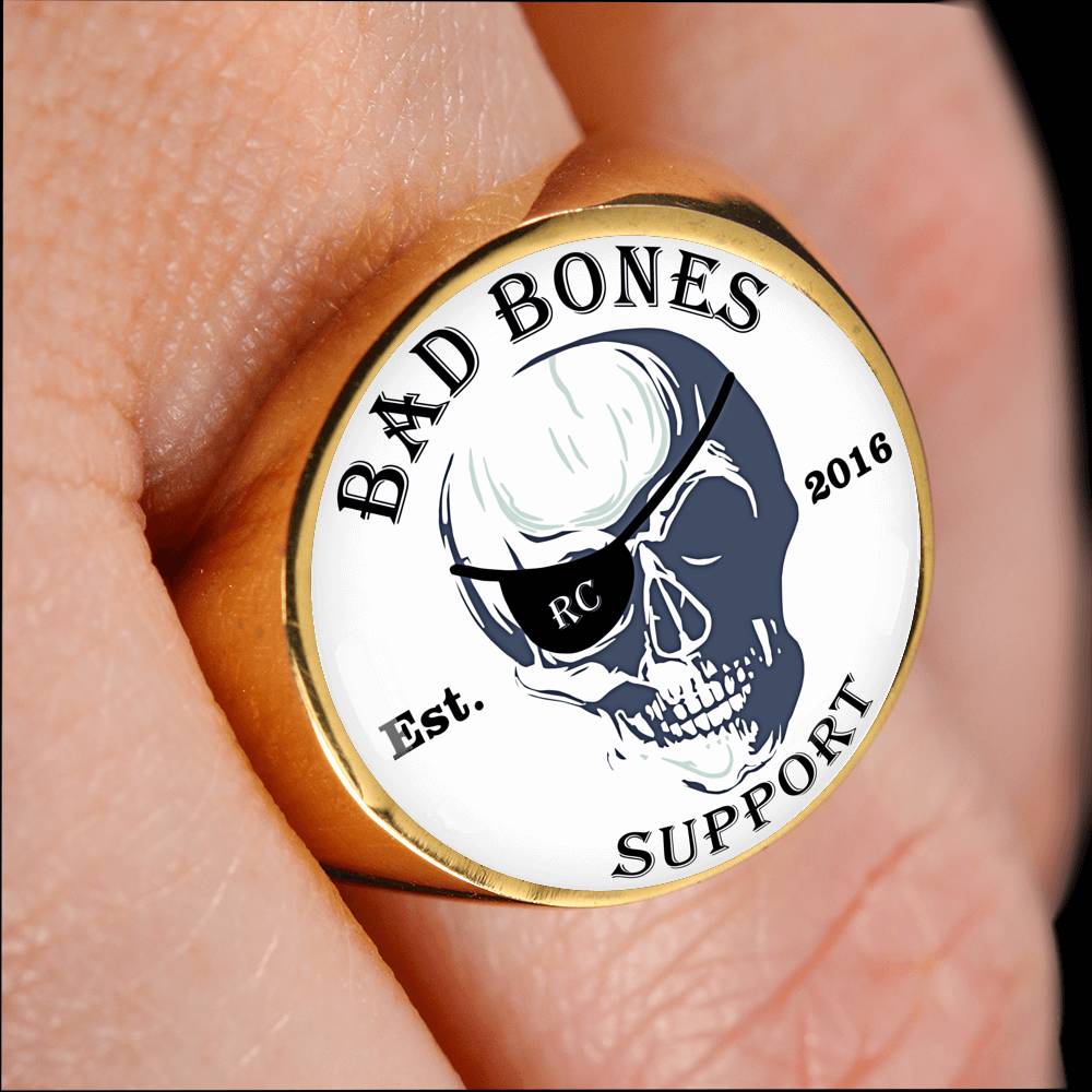 Bad Bones RC Support Signet Ring