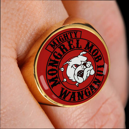 Mighty MM Signet Ring Red