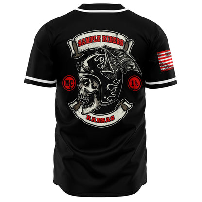 MOTORCYCLE CLUB JERSEY BLACK