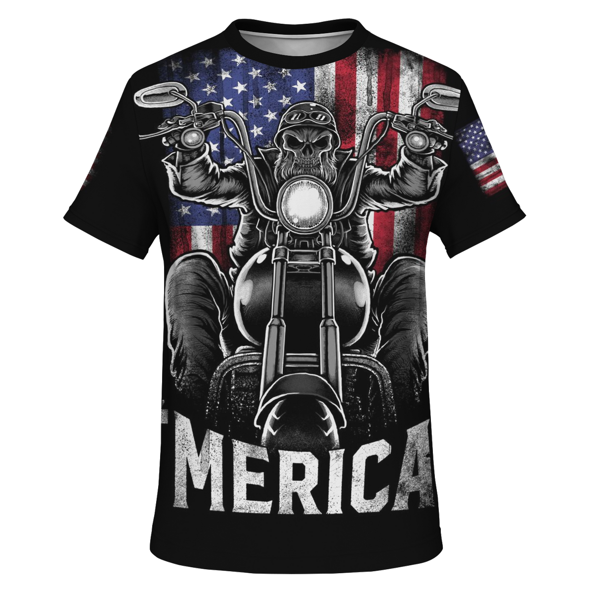 'MERICA 3D BIKER T-SHIRT