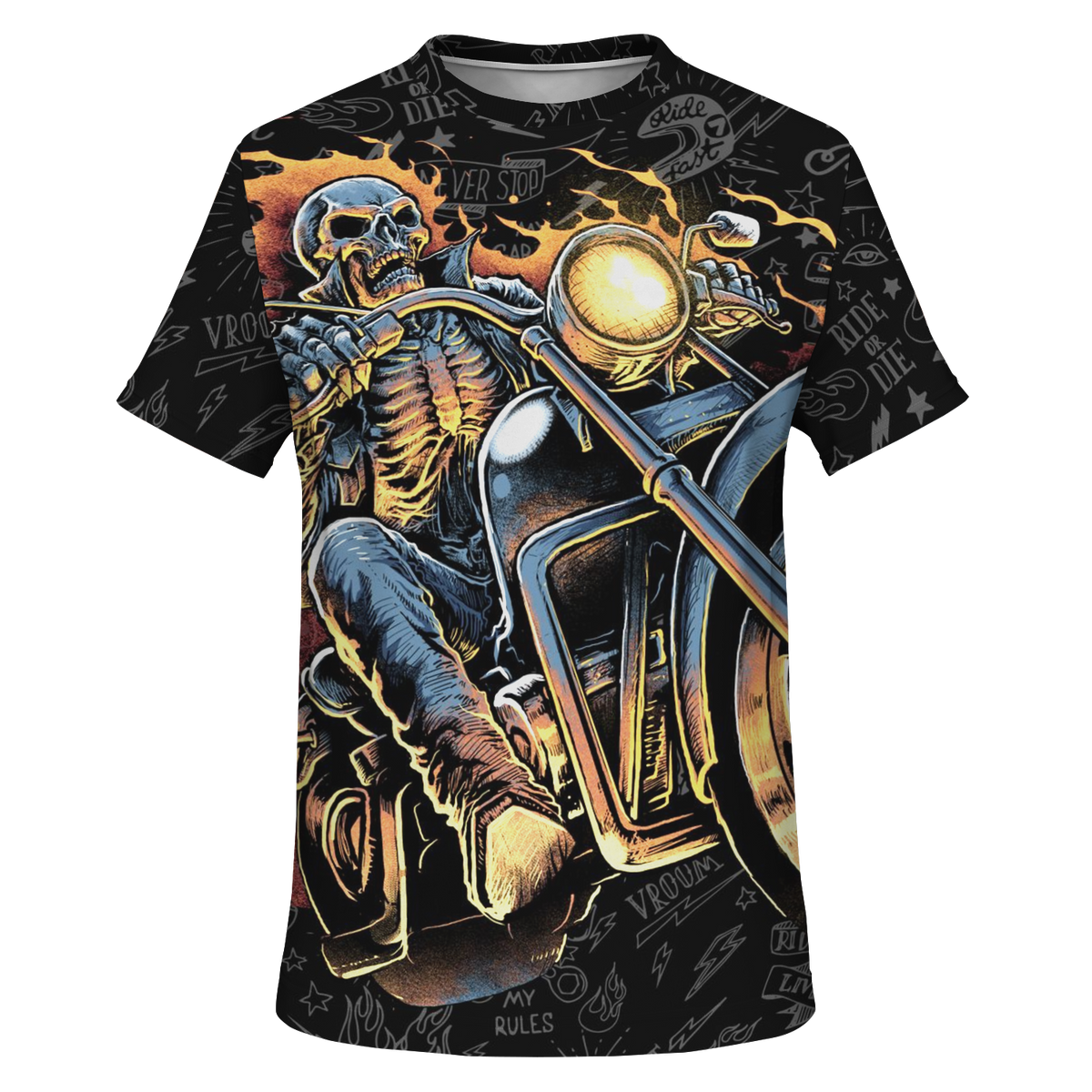 "HELLRIDER" BIKER 3D T-SHIRT