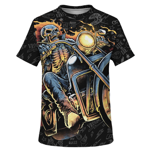 "HELLRIDER" BIKER 3D T-SHIRT