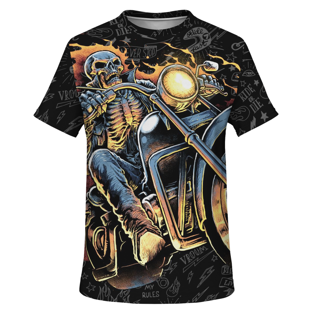 "HELLRIDER" BIKER 3D T-SHIRT
