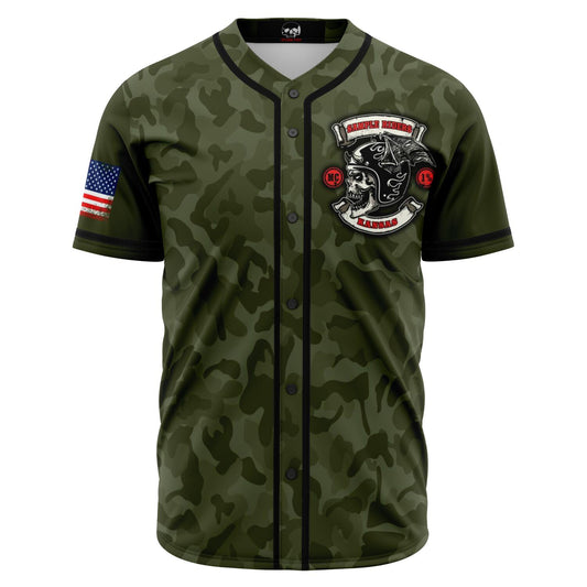 MOTORCYCLE CLUB JERSEY GREEN CAMO