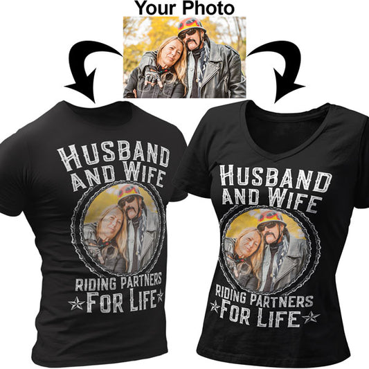 HUSBAND AND WIFE PERSONALIZED T-SHIRT BUNDLE